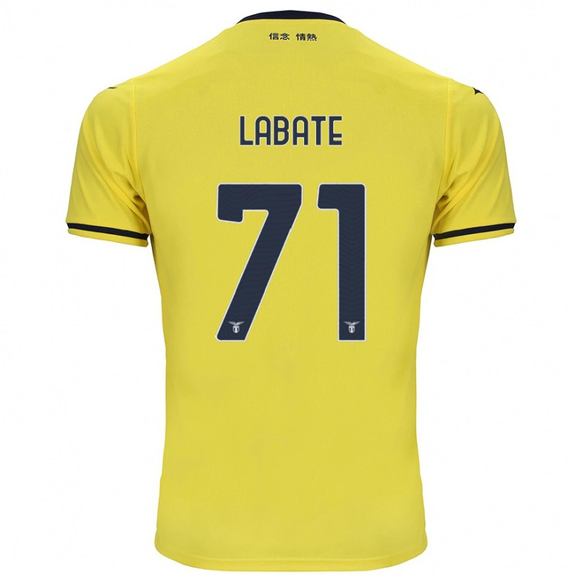 DanxenキッズCamilla Labate#71黄アウェイシャツ2024/25ジャージーユニフォーム