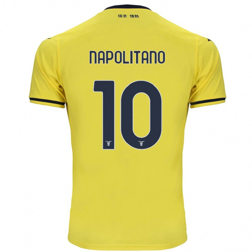 Danxenキッズルカ・ナポリターノ#10黄アウェイシャツ2024/25ジャージーユニフォーム