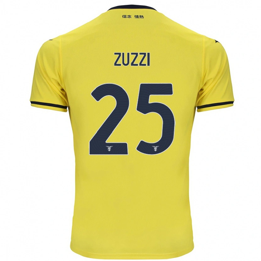 Danxenキッズジョルジア・ズッツィ#25黄アウェイシャツ2024/25ジャージーユニフォーム