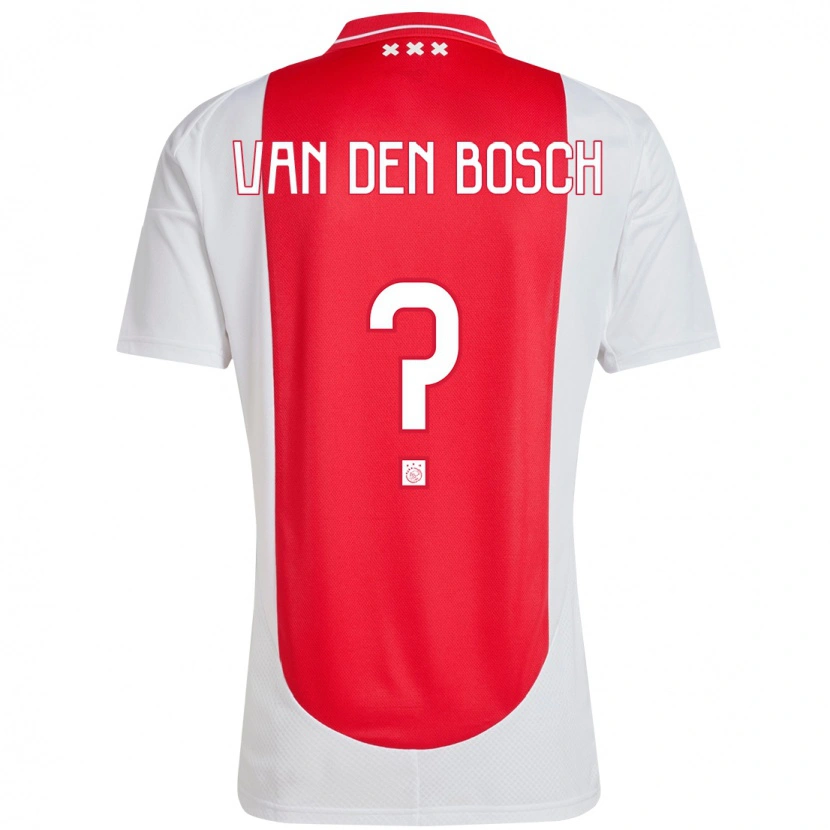 DanxenメンズFrederico Van Den Bosch#0赤 白ホームシャツ2024/25ジャージーユニフォーム