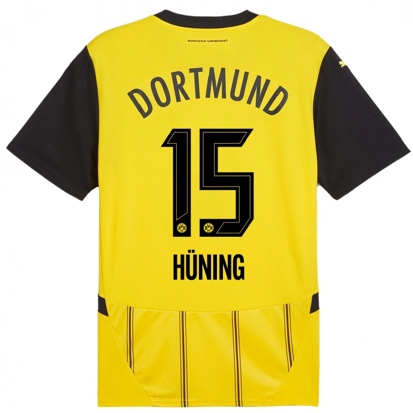 DanxenメンズBen Hüning#15黄 黒ホームシャツ2024/25ジャージーユニフォーム