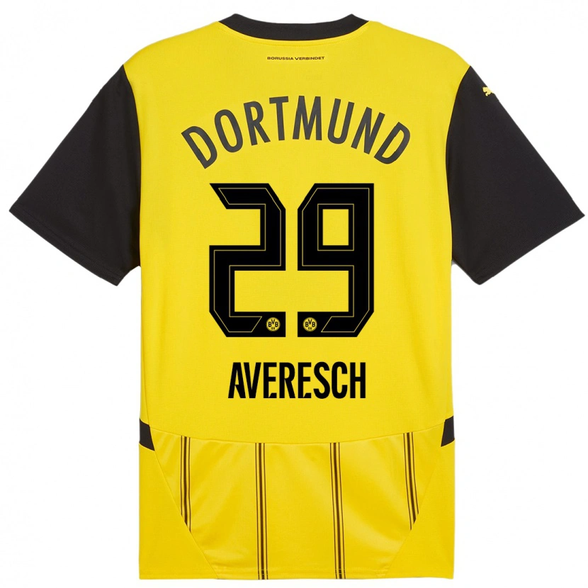DanxenメンズNoah Averesch#29黄 黒ホームシャツ2024/25ジャージーユニフォーム