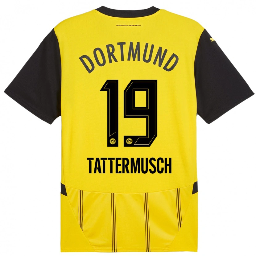DanxenメンズTed Tattermusch#19黄 黒ホームシャツ2024/25ジャージーユニフォーム