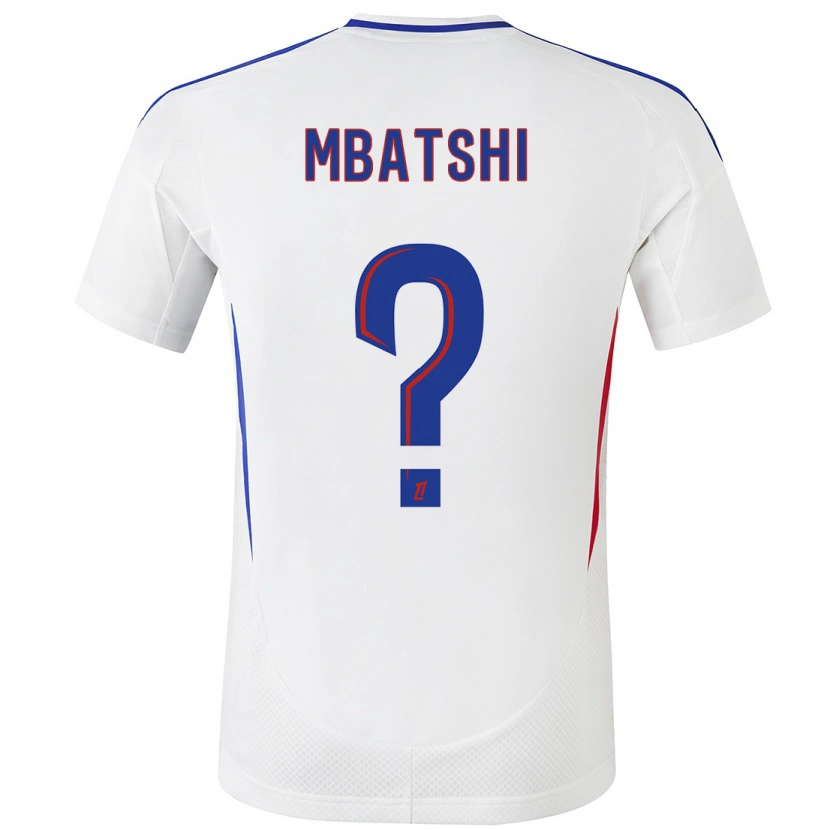 DanxenメンズPrince Mbatshi Mukuba#0ホワイト ブルーホームシャツ2024/25ジャージーユニフォーム