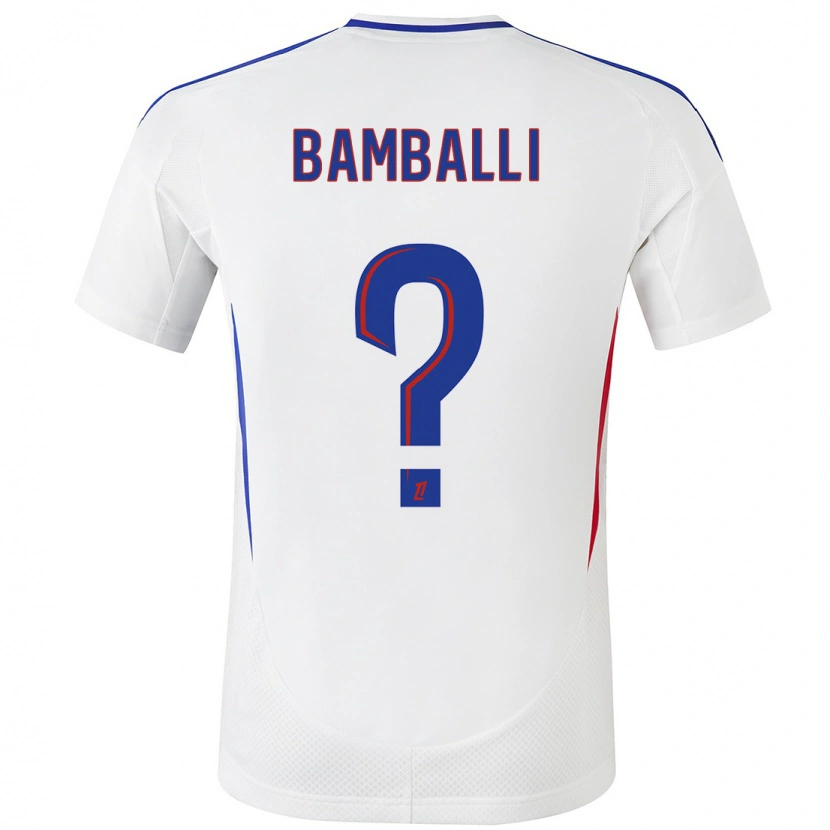 DanxenメンズLéo Bamballi#0ホワイト ブルーホームシャツ2024/25ジャージーユニフォーム