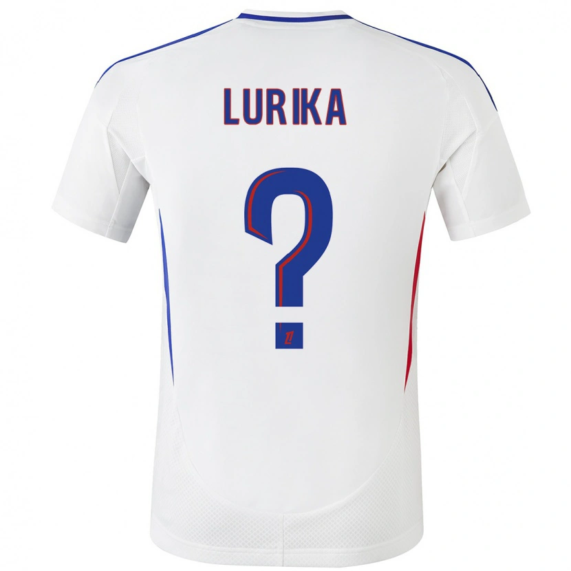 DanxenメンズNehemie Lurika#0ホワイト ブルーホームシャツ2024/25ジャージーユニフォーム