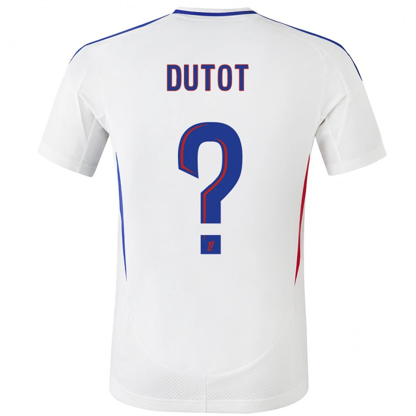 DanxenメンズTimothée Dutot#0ホワイト ブルーホームシャツ2024/25ジャージーユニフォーム