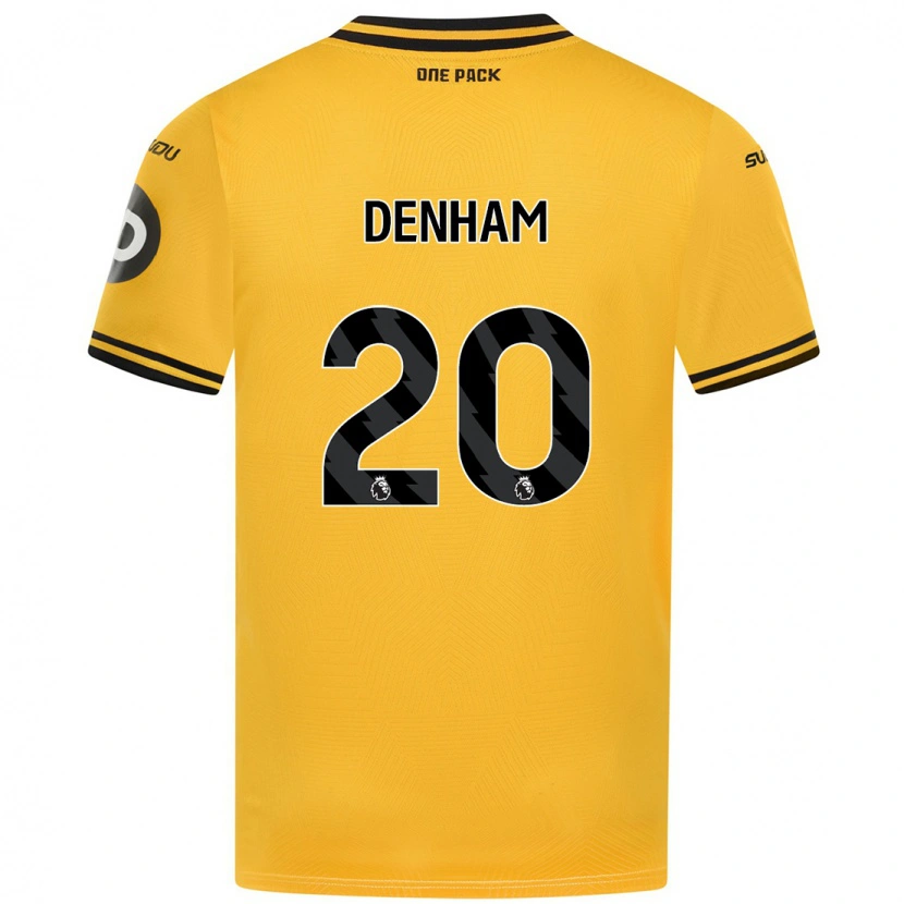 DanxenメンズAnia Denham#20黄ホームシャツ2024/25ジャージーユニフォーム