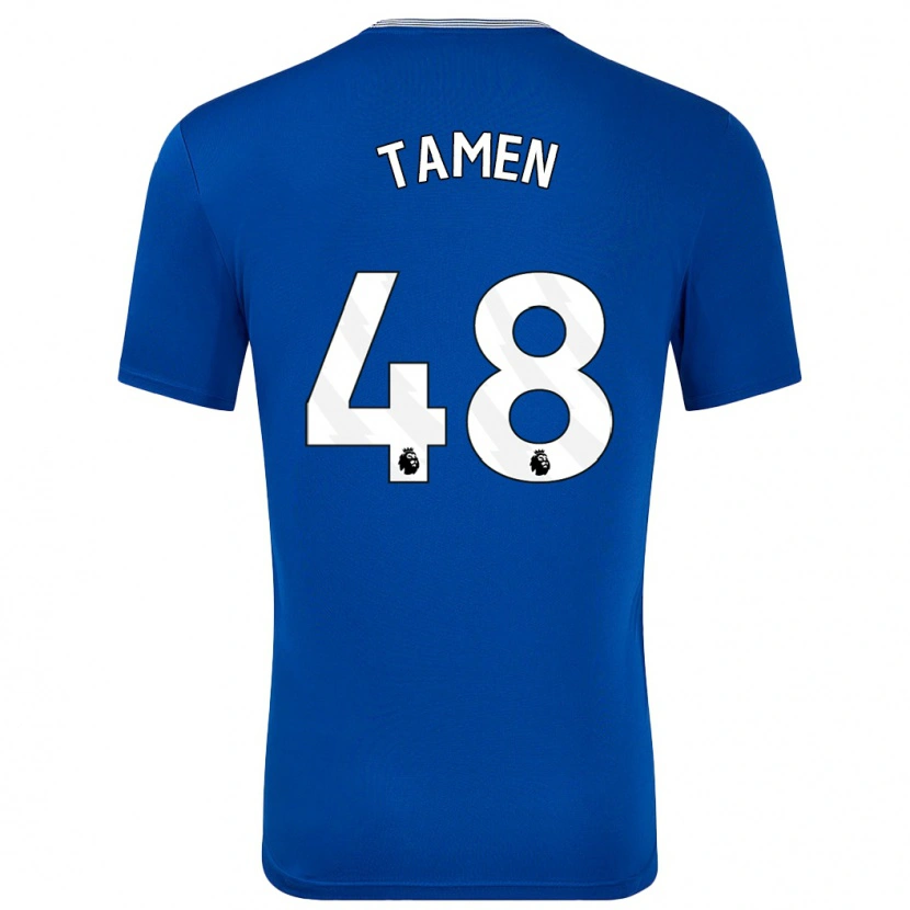 Danxenメンズウィリアム・タメン#48青とホームシャツ2024/25ジャージーユニフォーム