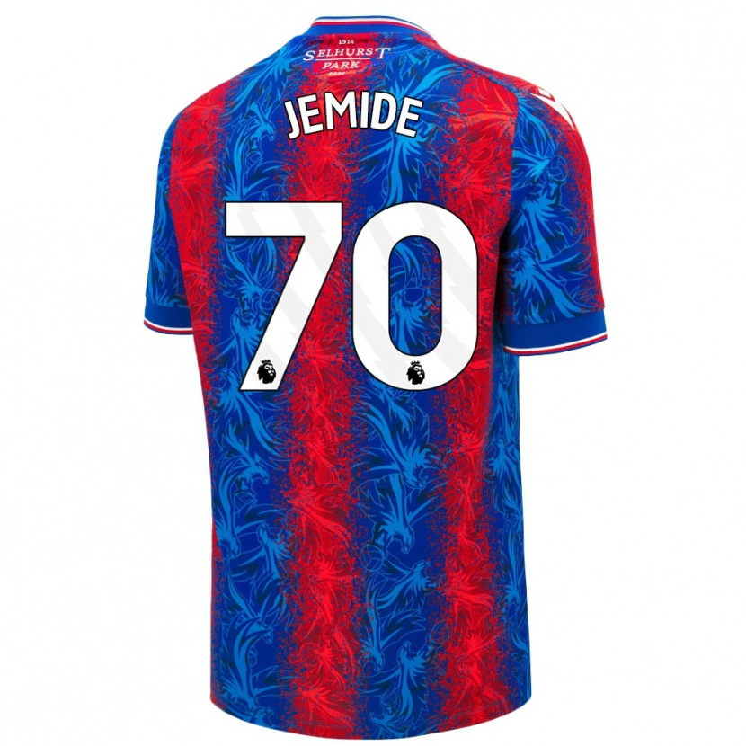 DanxenメンズMofe Jemide#70赤青のストライプホームシャツ2024/25ジャージーユニフォーム
