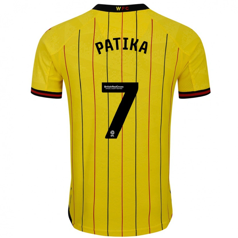 DanxenメンズGlebs Patika#7黄 黒ホームシャツ2024/25ジャージーユニフォーム