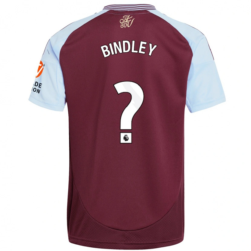 DanxenメンズOliver Bindley#0バーガンディスカイブルーホームシャツ2024/25ジャージーユニフォーム