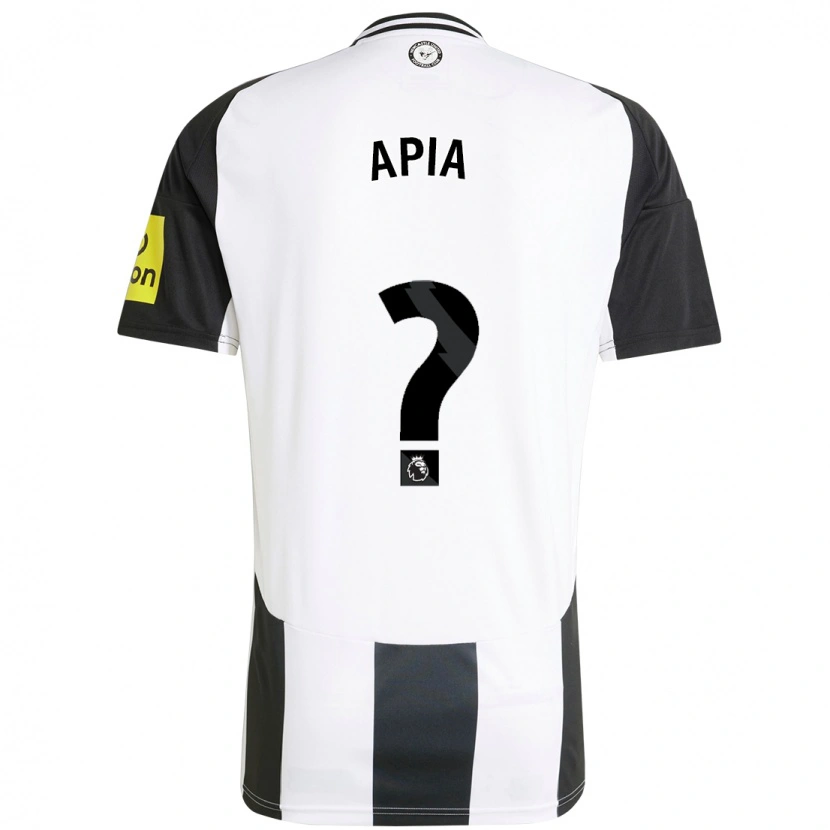 DanxenメンズAaron Apia#0白 黒ホームシャツ2024/25ジャージーユニフォーム