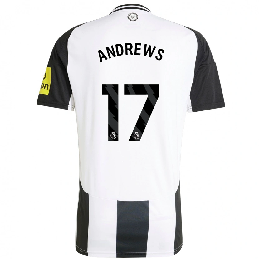DanxenメンズAmy Andrews#17白 黒ホームシャツ2024/25ジャージーユニフォーム