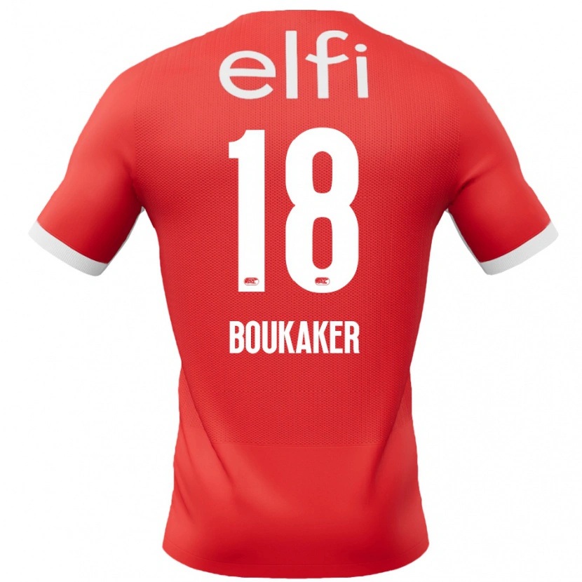 DanxenメンズRomaissa Boukaker#18赤 白ホームシャツ2024/25ジャージーユニフォーム