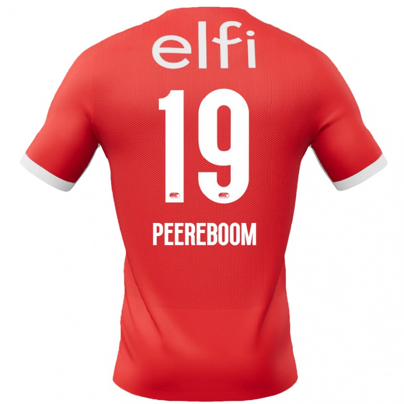 DanxenメンズSanne Peereboom#19赤 白ホームシャツ2024/25ジャージーユニフォーム