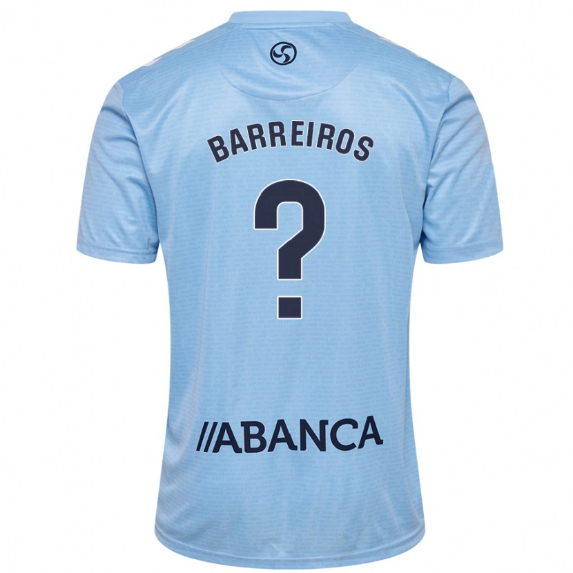 DanxenメンズIago Barreiros#0スカイブルーホームシャツ2024/25ジャージーユニフォーム