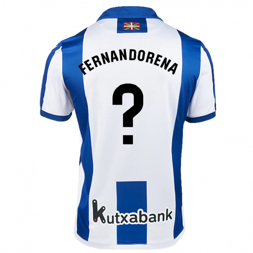 DanxenメンズAlex Fernandorena#0ホワイト ブルーホームシャツ2024/25ジャージーユニフォーム