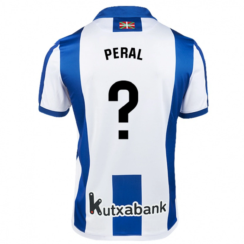 DanxenメンズMarkel Peral#0ホワイト ブルーホームシャツ2024/25ジャージーユニフォーム