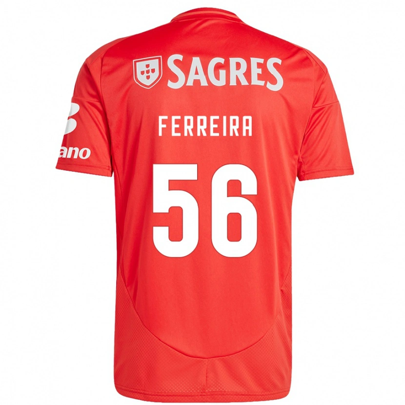 DanxenメンズMartim Ferreira#56赤 白ホームシャツ2024/25ジャージーユニフォーム
