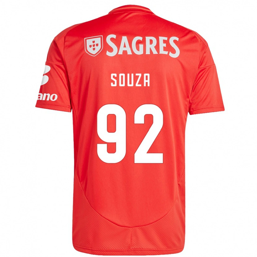 DanxenメンズPedro Souza#92赤 白ホームシャツ2024/25ジャージーユニフォーム