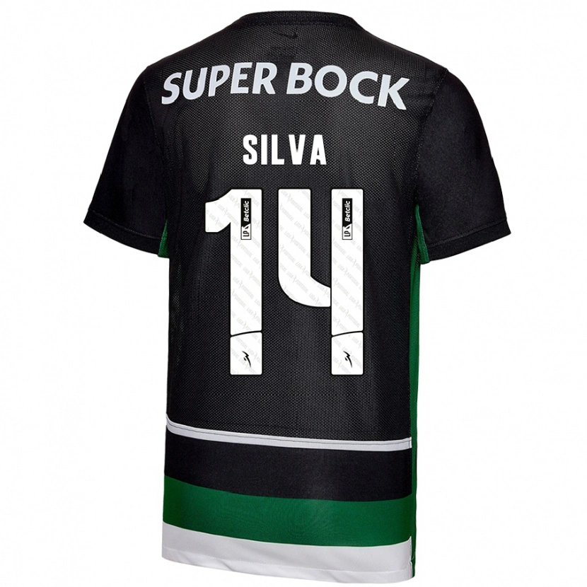 DanxenメンズGuilherme Silva#14黒 白 緑ホームシャツ2024/25ジャージーユニフォーム