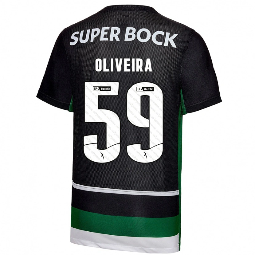 DanxenメンズKauã Oliveira#59黒 白 緑ホームシャツ2024/25ジャージーユニフォーム