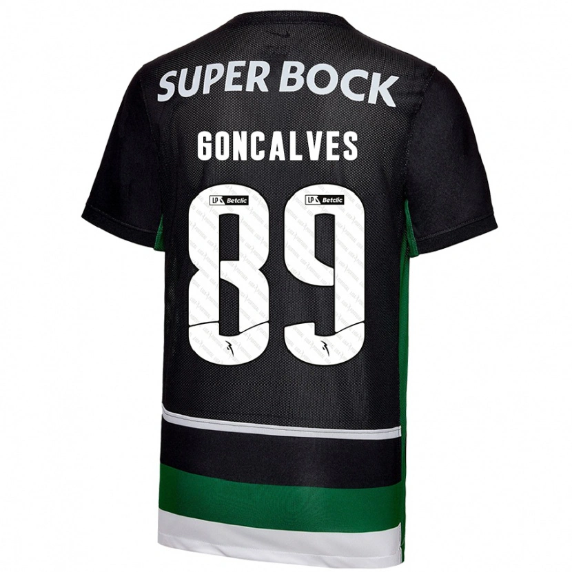 DanxenメンズAndré Gonçalves#89黒 白 緑ホームシャツ2024/25ジャージーユニフォーム