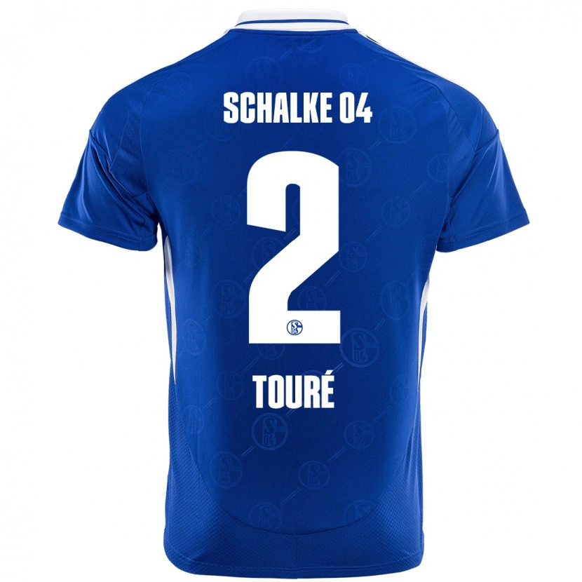DanxenメンズTidiane Touré#2ロイヤルブルーホームシャツ2024/25ジャージーユニフォーム