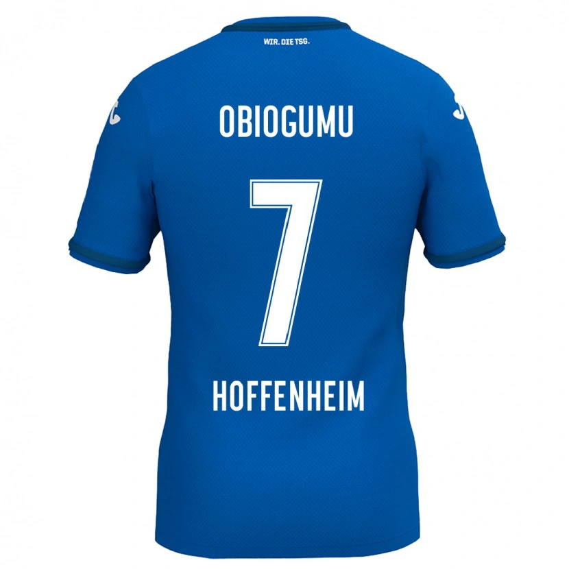 DanxenメンズUche Obiogumu#7ロイヤルブルーホームシャツ2024/25ジャージーユニフォーム