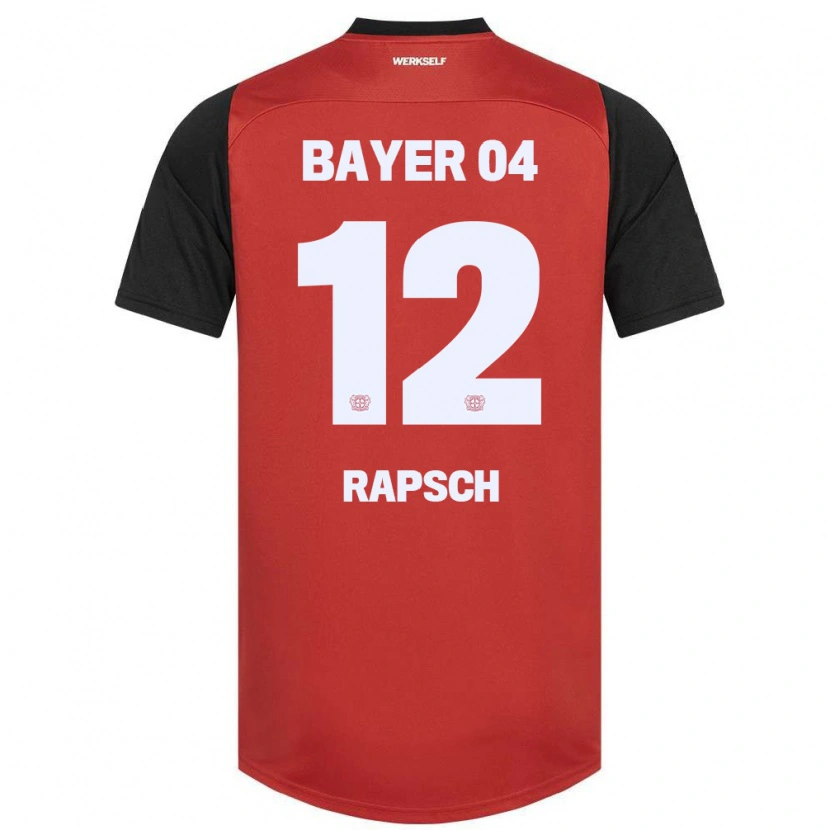 DanxenメンズSimeon Rapsch#12赤黒ホームシャツ2024/25ジャージーユニフォーム