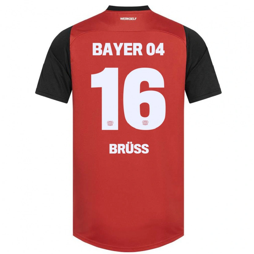 DanxenメンズTom Brüss#16赤黒ホームシャツ2024/25ジャージーユニフォーム