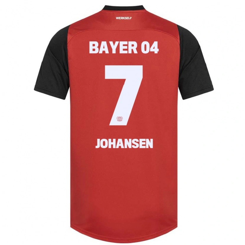 DanxenメンズCecilie Johansen#7赤黒ホームシャツ2024/25ジャージーユニフォーム