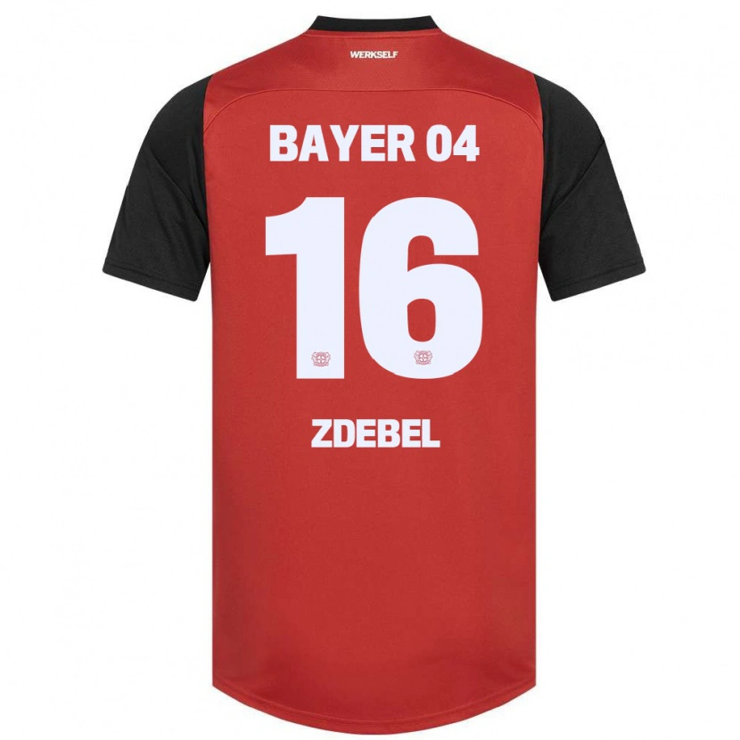 DanxenメンズSofie Zdebel#16赤黒ホームシャツ2024/25ジャージーユニフォーム