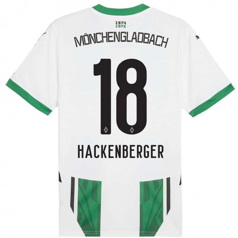DanxenメンズJessica Hackenberger#18白緑ホームシャツ2024/25ジャージーユニフォーム