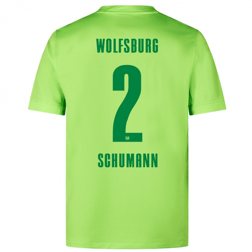 DanxenメンズAnton Schumann#2蛍光グリーンホームシャツ2024/25ジャージーユニフォーム
