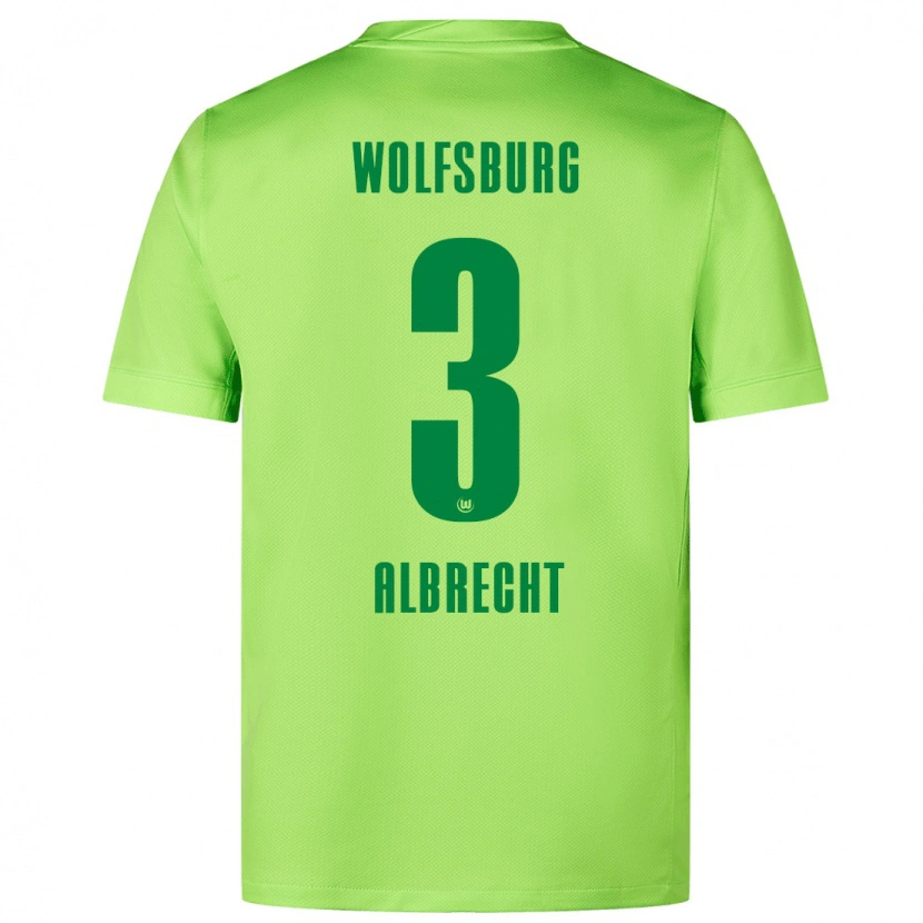 DanxenメンズBen Albrecht#3蛍光グリーンホームシャツ2024/25ジャージーユニフォーム