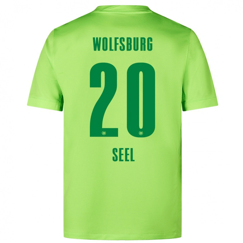 DanxenメンズWilliam Seel#20蛍光グリーンホームシャツ2024/25ジャージーユニフォーム