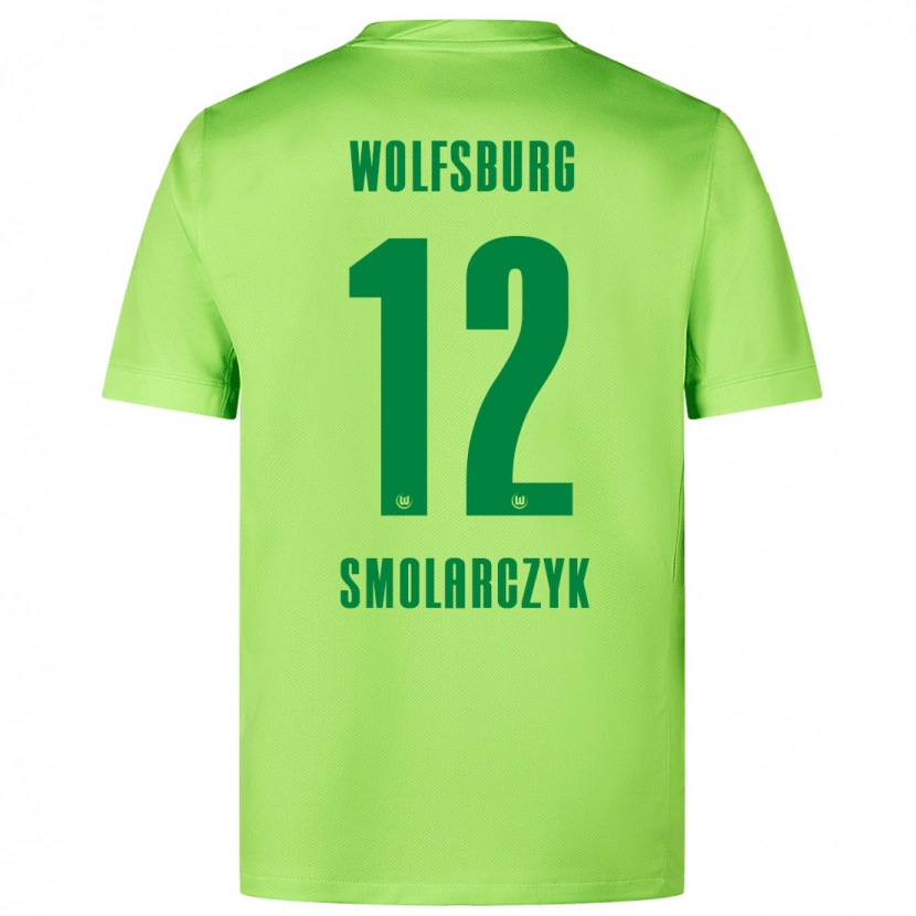 DanxenメンズNelly Smolarczyk#12蛍光グリーンホームシャツ2024/25ジャージーユニフォーム