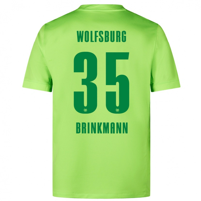 DanxenメンズKarla Brinkmann#35蛍光グリーンホームシャツ2024/25ジャージーユニフォーム