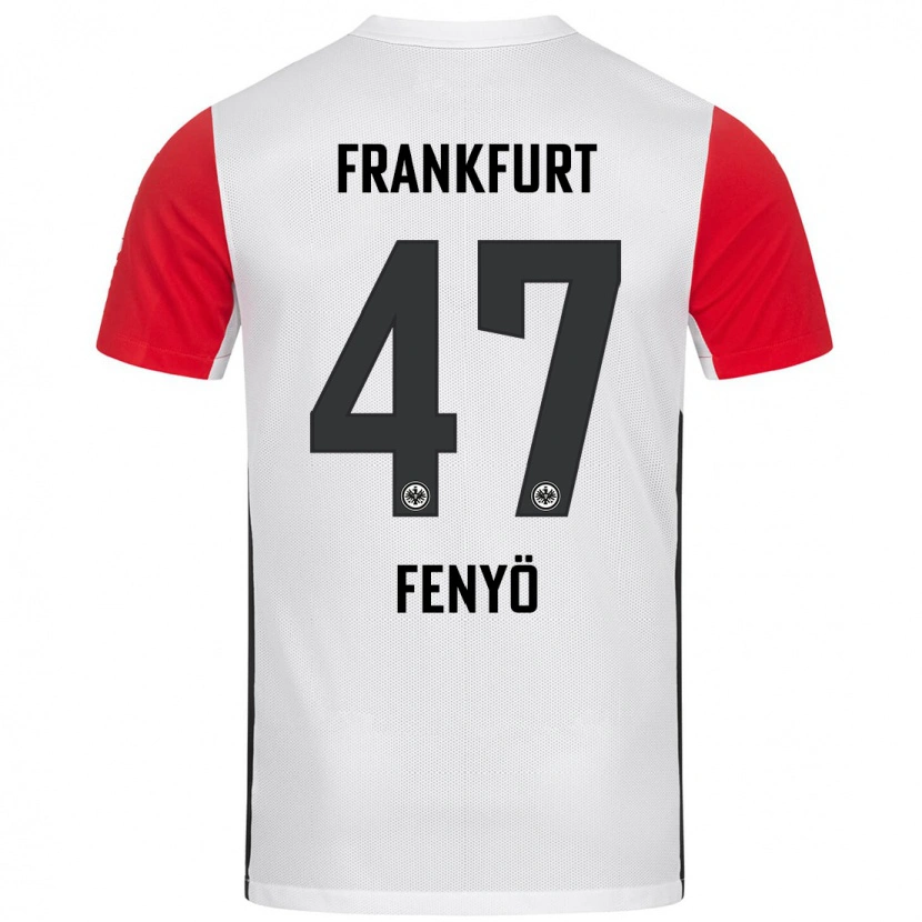 Danxenメンズノア・フェニョ#47白 赤ホームシャツ2024/25ジャージーユニフォーム