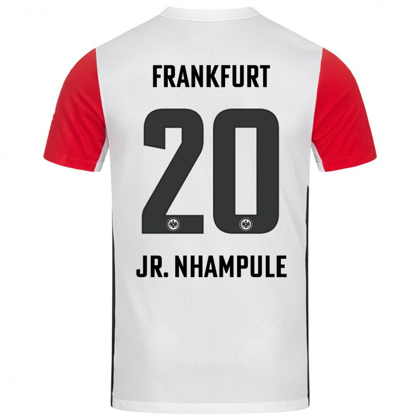 DanxenメンズAntonio Junior Nhampule#20白 赤ホームシャツ2024/25ジャージーユニフォーム