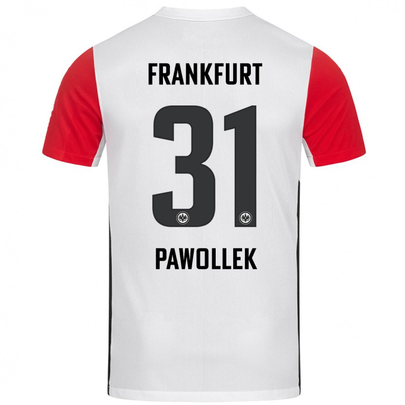 DanxenメンズTanja Pawollek#31白 赤ホームシャツ2024/25ジャージーユニフォーム