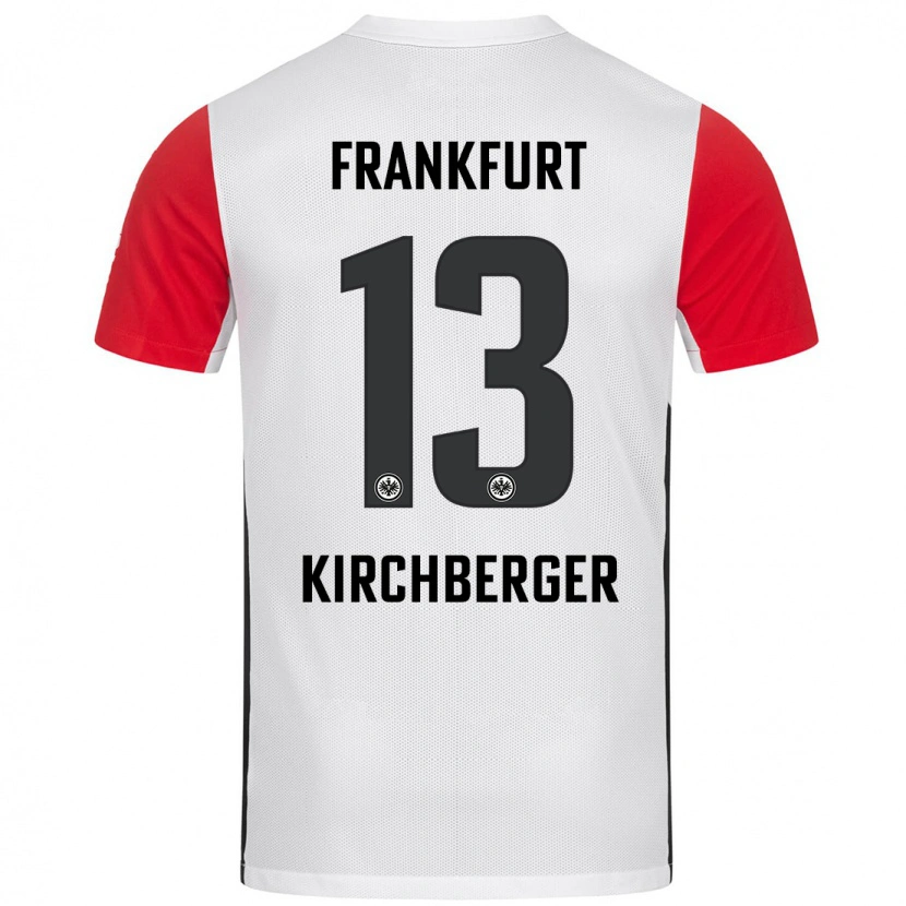DanxenメンズVirginia Kirchberger#13白 赤ホームシャツ2024/25ジャージーユニフォーム
