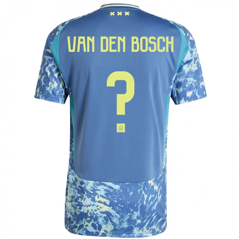 DanxenメンズFrederico Van Den Bosch#0灰青黄アウェイシャツ2024/25ジャージーユニフォーム