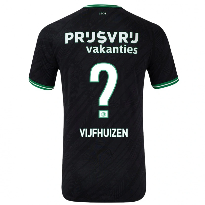 DanxenメンズBeer Vijfhuizen#0黒緑アウェイシャツ2024/25ジャージーユニフォーム