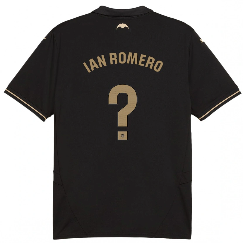 DanxenメンズIan Romero#0黒アウェイシャツ2024/25ジャージーユニフォーム