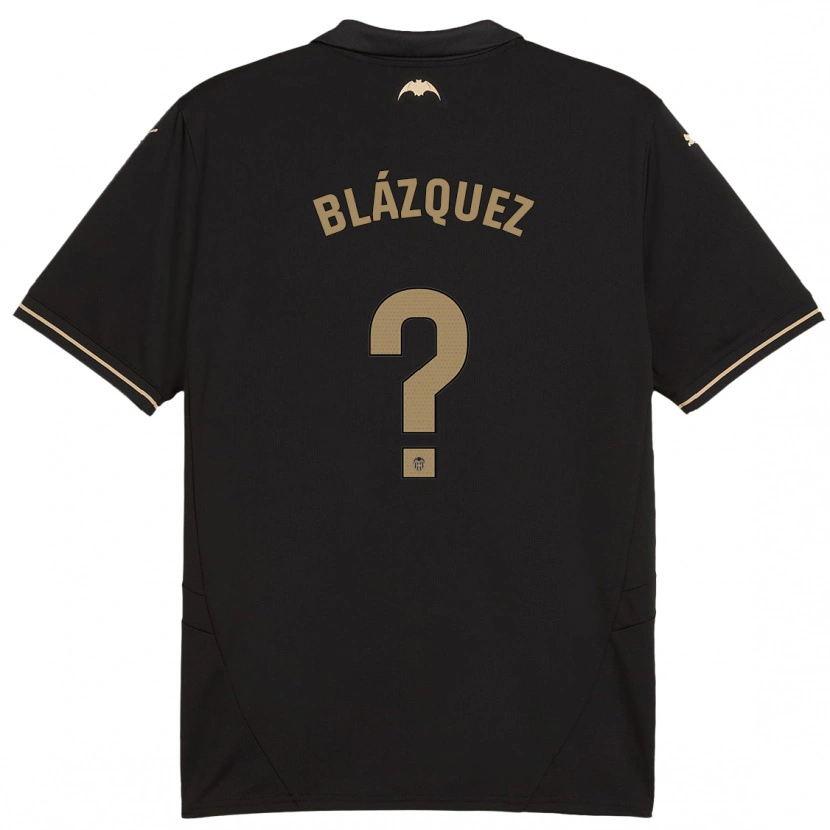 DanxenメンズAimar Blázquez#0黒アウェイシャツ2024/25ジャージーユニフォーム