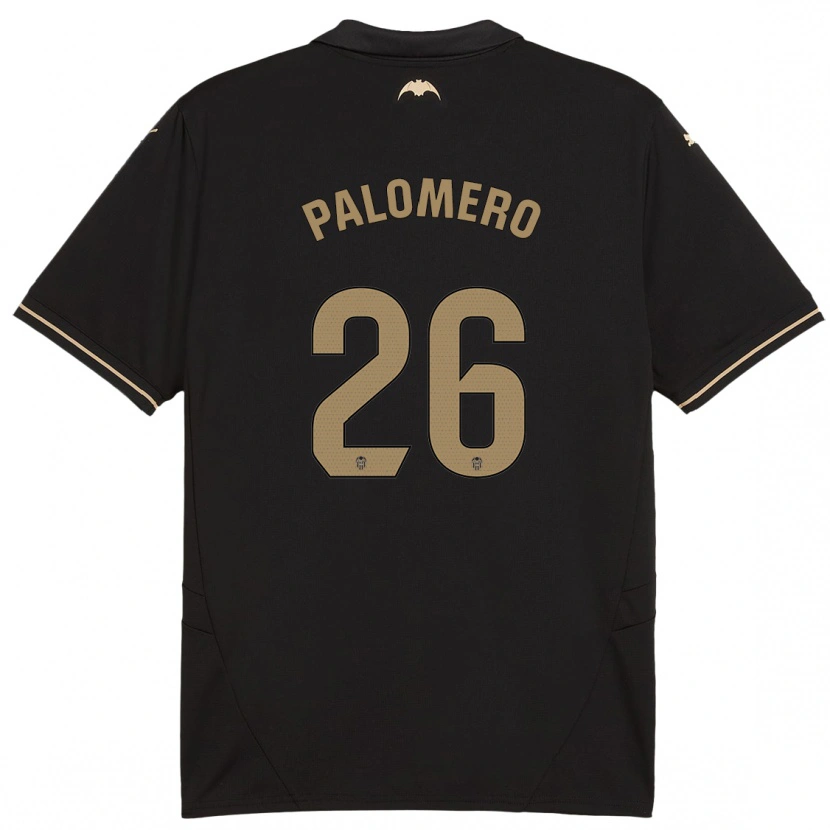 DanxenメンズMarc Palomero#26黒アウェイシャツ2024/25ジャージーユニフォーム