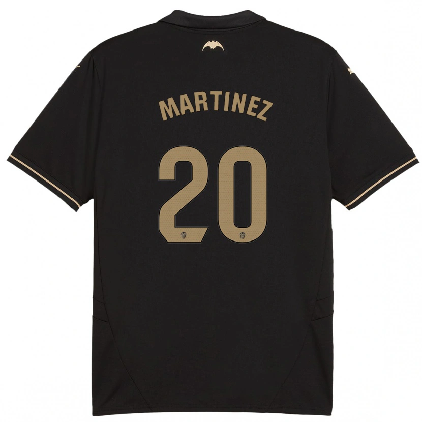 DanxenメンズAsun Martínez#20黒アウェイシャツ2024/25ジャージーユニフォーム
